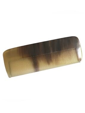Vintage 1950’s Pre Ban Carved Horn‎ Hair Comb, Handmade in France, Unused, OOAK